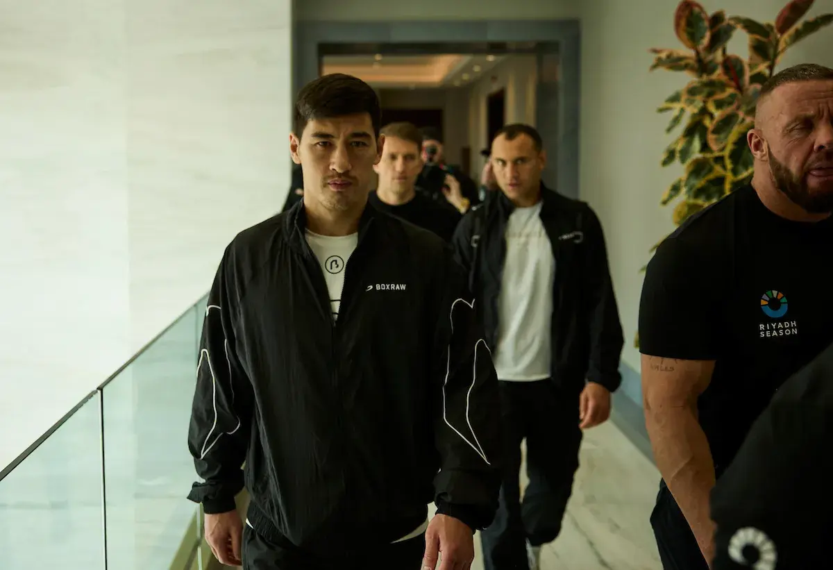 Dmitry Bivol arrives ahead of his 2025 rematch with Artur Beterbiev