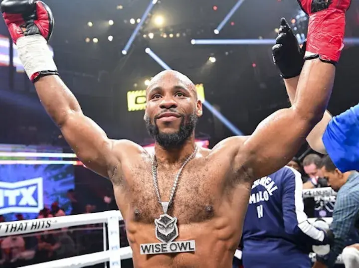 Brandon Adams celebrates a victory