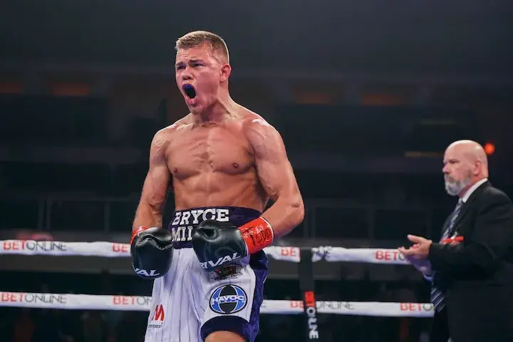 Bryce Mills pictured in the ring in June 2025.