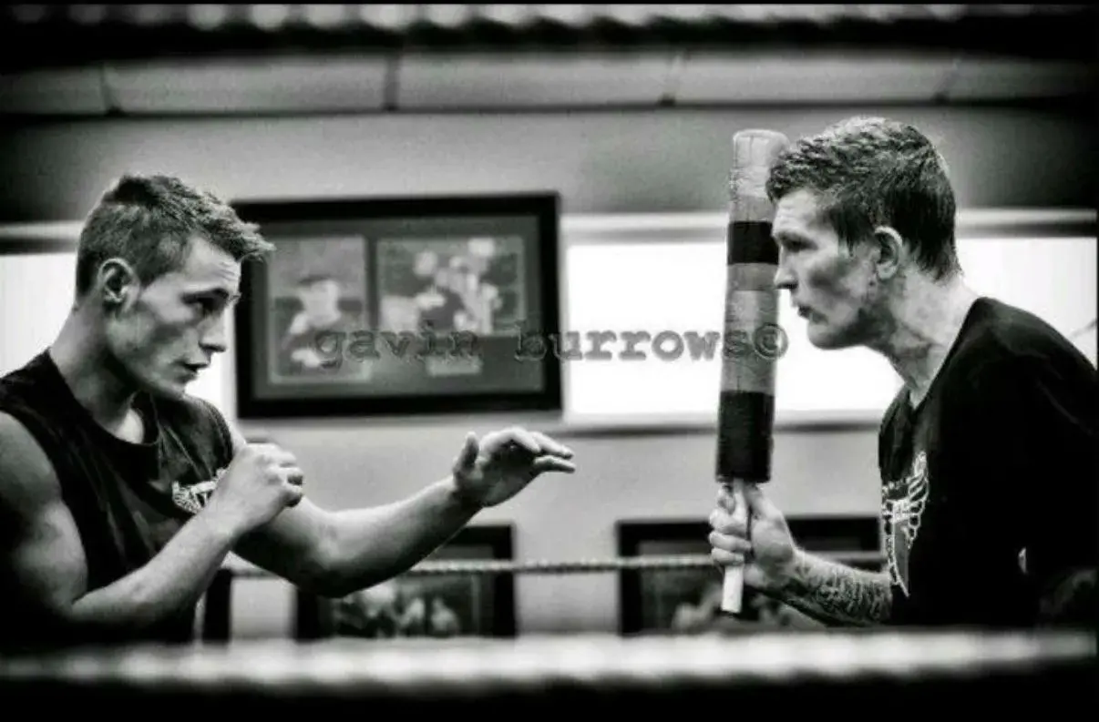 Retired former bantamweight titleholder Ryan Burnett (left) worked in the early part of his career with Ricky Hatton.