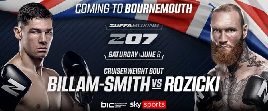 Chris Billam-Smith and Ryan Rozicki will fight on June 6