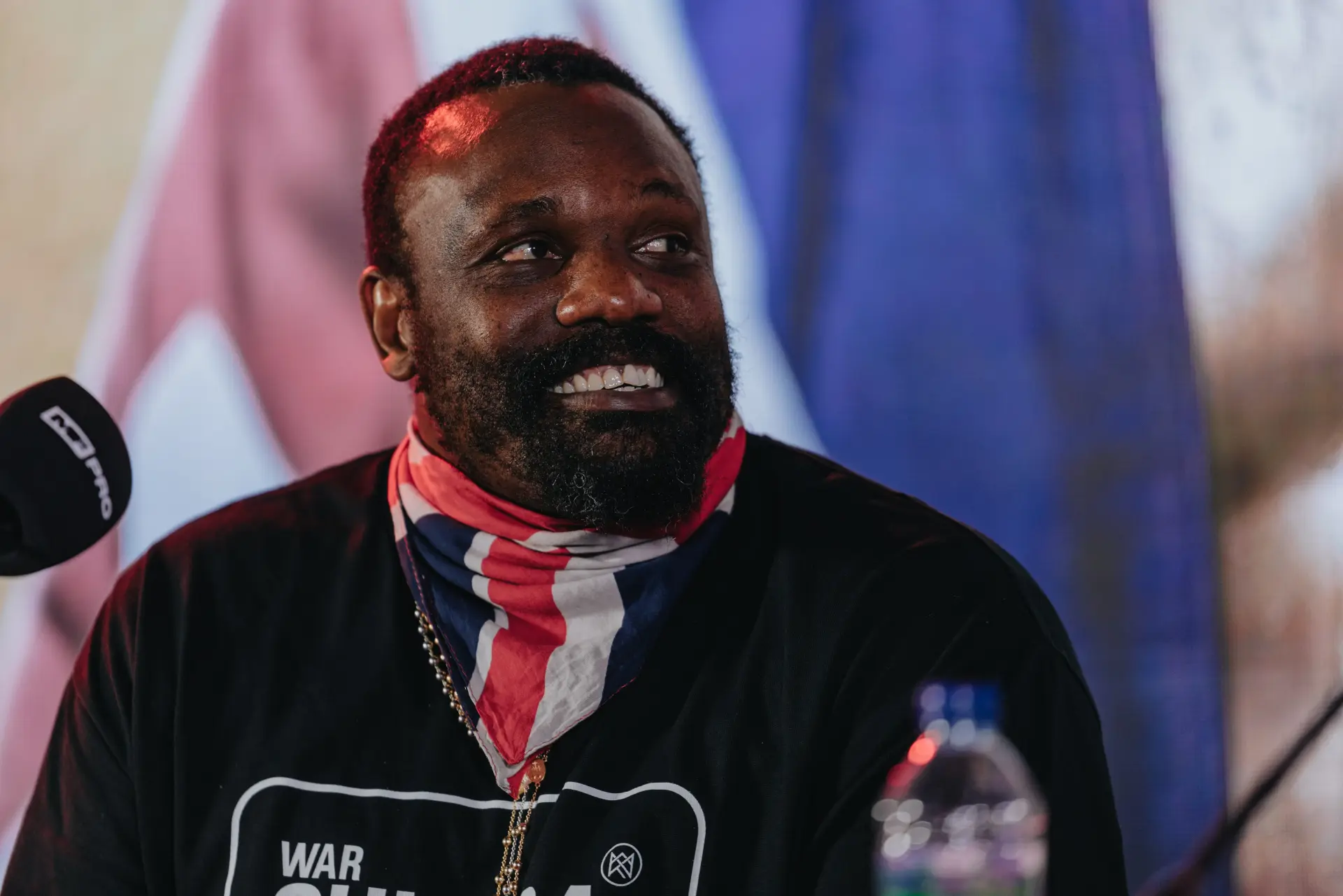 Derek Chisora is all smiles ahead of his fight with Deontay Wilder