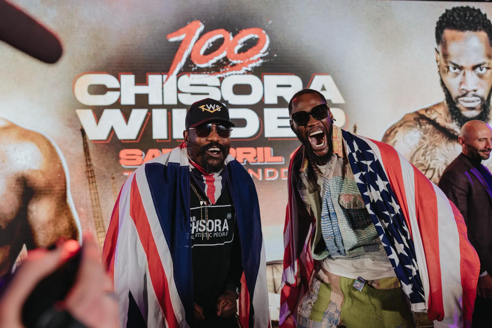 Derek Chisora and Deontay Wilder meet at the London press conference