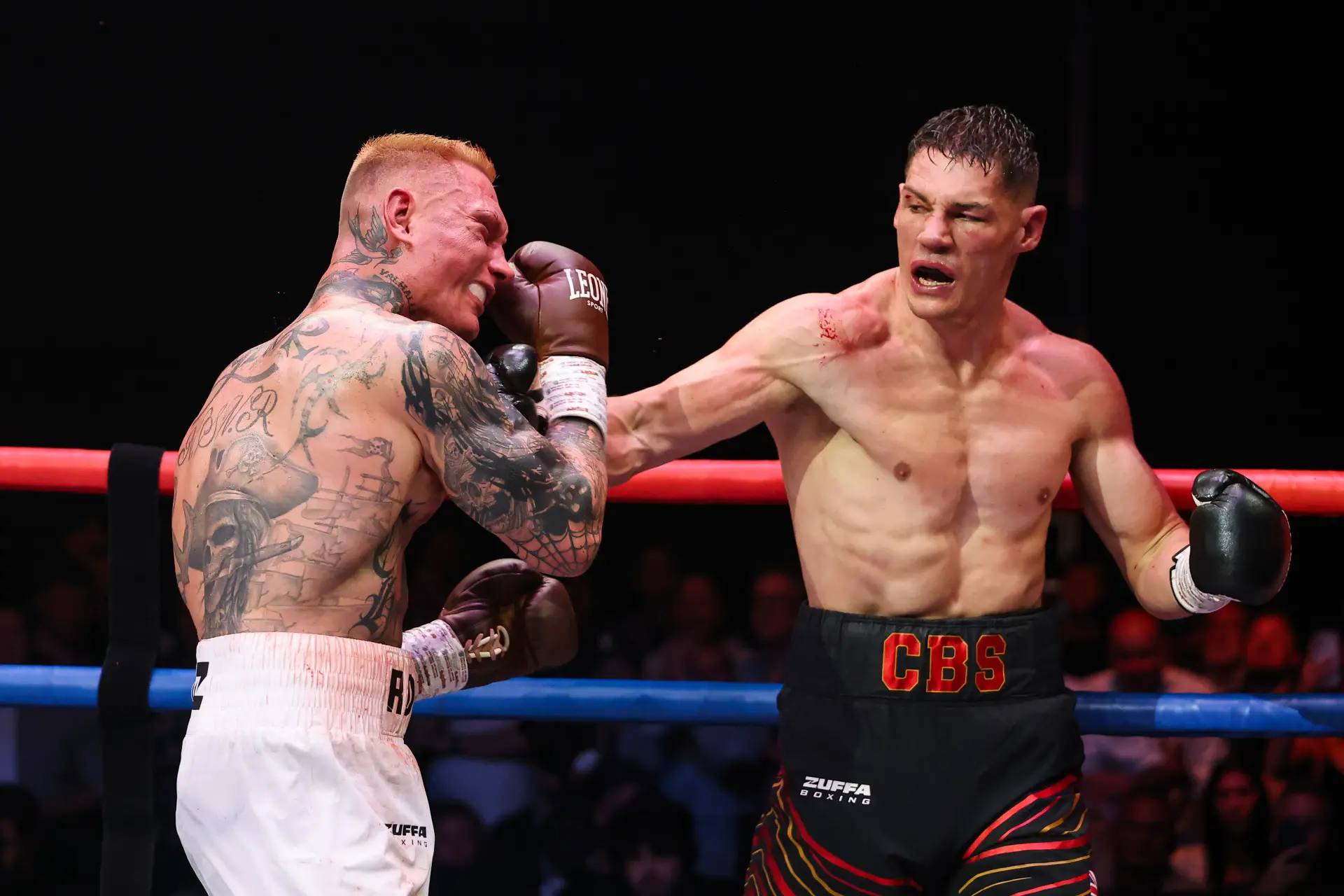 Chris Billam-Smith fires his right hand against Ryan Rozicki on June 6, 2026