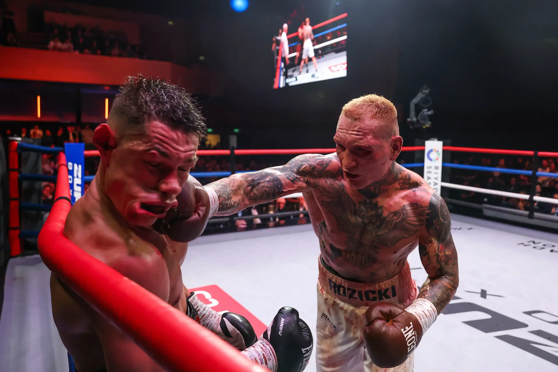 Chris Billam-Smith takes the full force from Ryan Rozicki on June 6, 2026