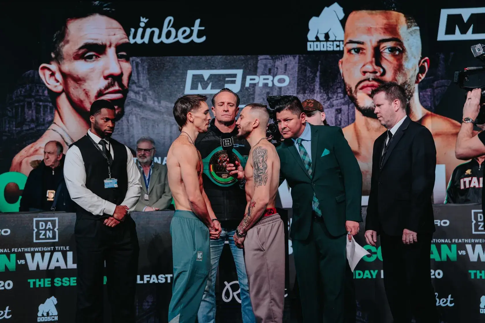 Conlan and Walsh weigh in ahead of their Belfast fight