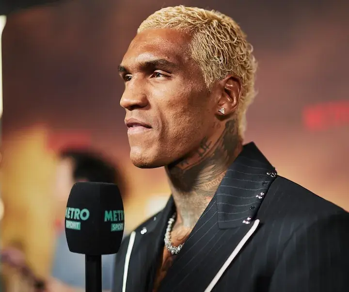Conor Benn at the launch party for his fight against Regis Prograis. (April 8, 2026)