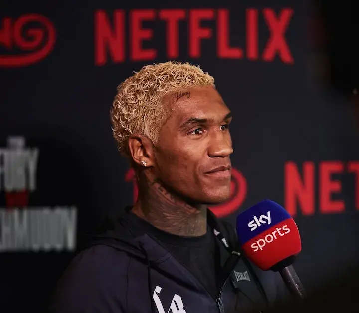 Conor Benn at the media day for his fight against Regis Prograis. (April 8, 2026)