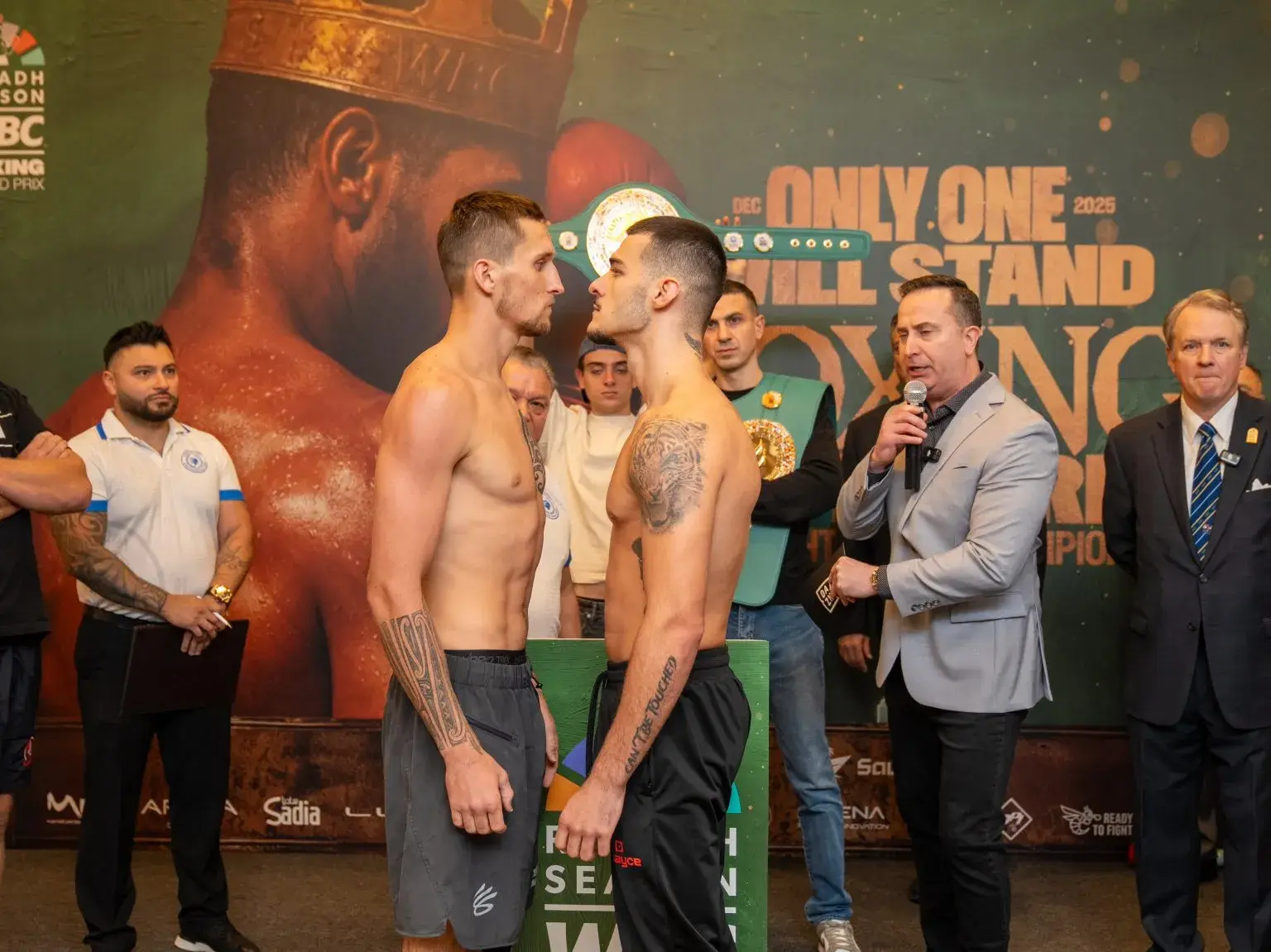 Derek Pomerleau and Dylan Biggs face off with each other ahead of their WBC Grand Prix tournament finale in December 2025.