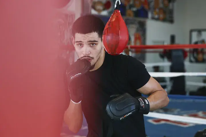 Diego Pacheco trains