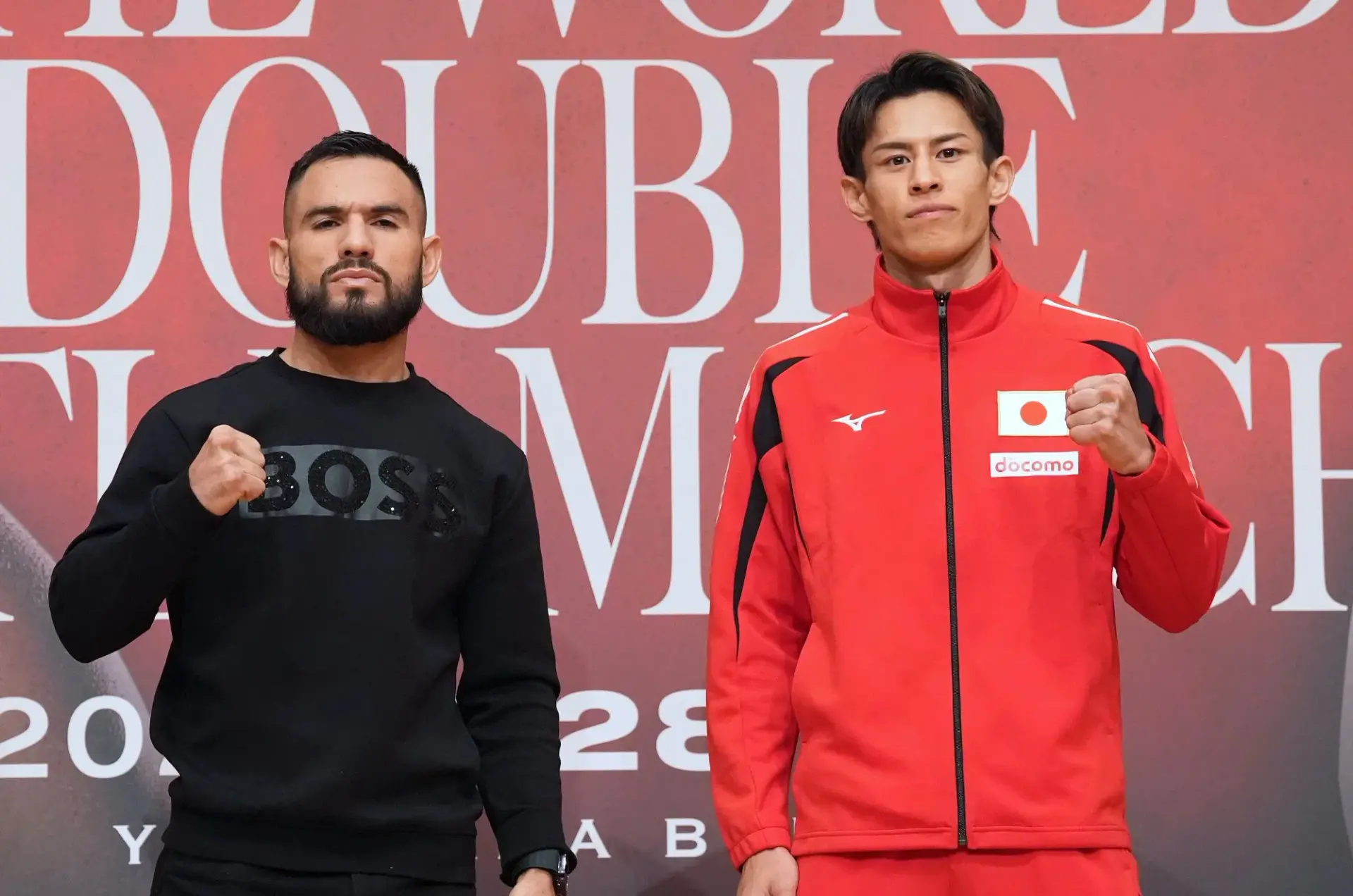 Eduardo Nunez and Masanori Rikiishi at the weigh-in