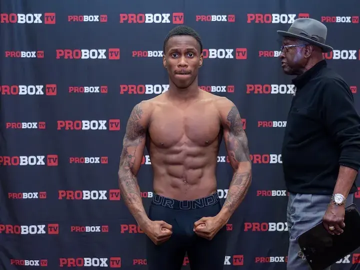 Emmanuel Chance makes weight for his fight against Angel Munoz. (April 9, 2026)