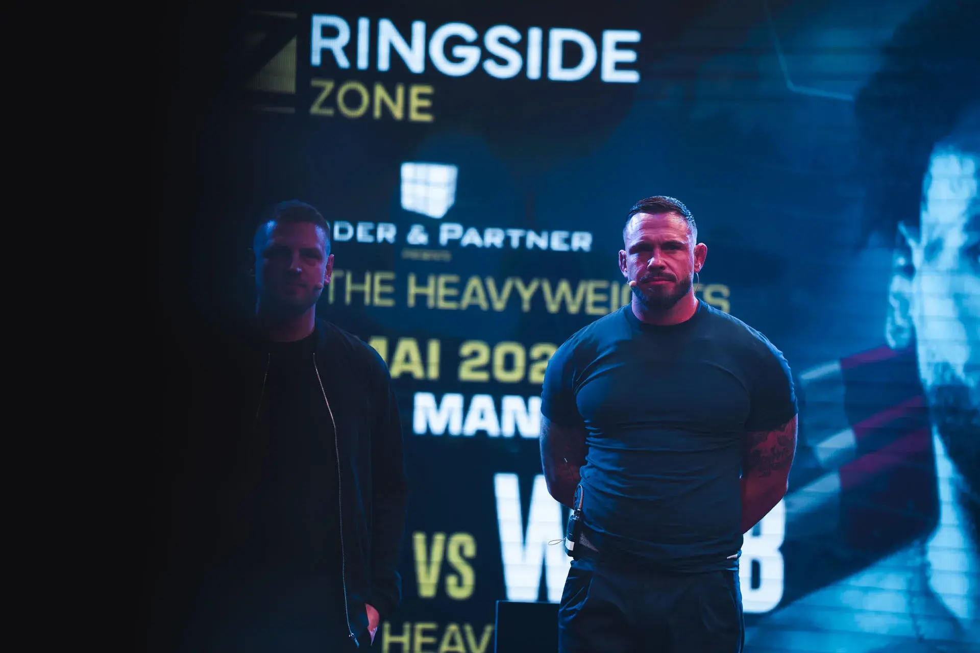 Florian Winter at a weigh-in near Mannheim