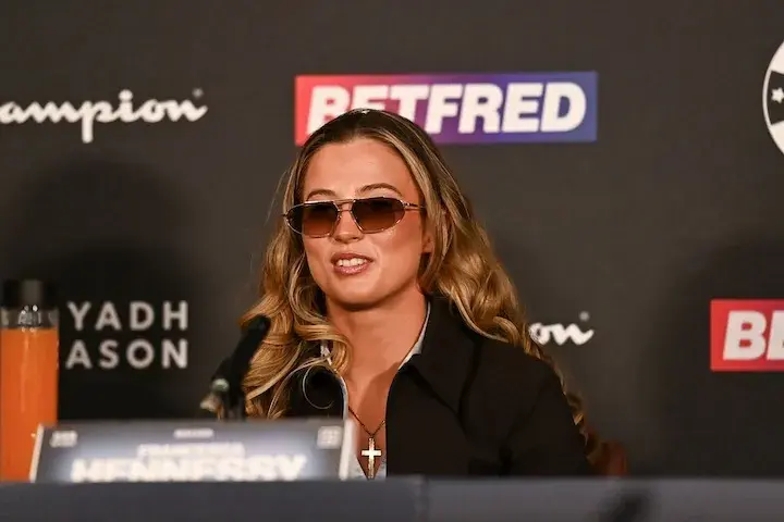 Francesca Hennessy at the press conference ahead of her fight with Ellie Bouttell. Photo taken on January 29, 2026.