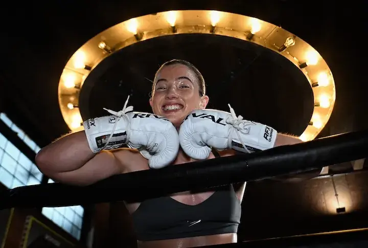 Francesca Hennessy at a media workout