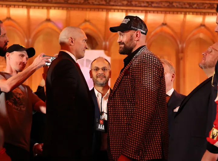 Oleksandr Usyk and Tyson Fury ready to let their fists do the talking in December