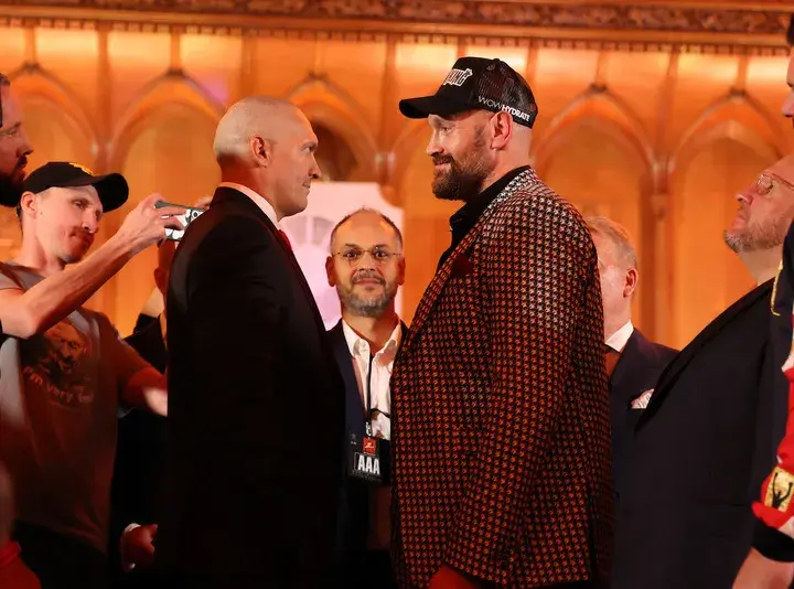 Oleksandr Usyk and Tyson Fury ready to let their fists do the talking in December