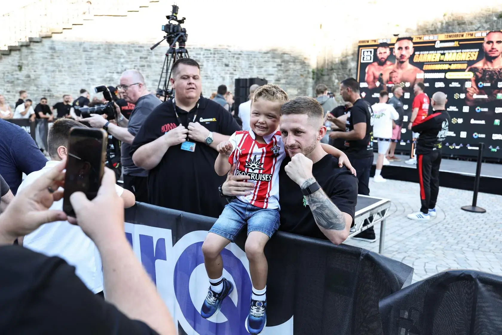 Thousands of fans are expected at St Mary's Stadium to cheer on Ryan Garner