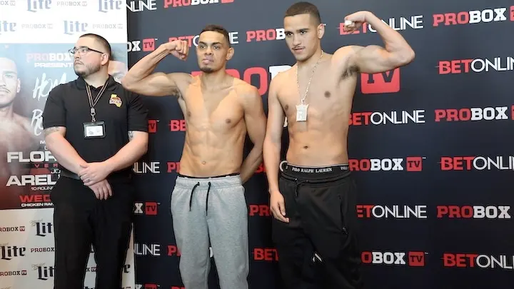 Gabriel Flores Jnr and Jose Arellano make weight for ProBox TV main event
