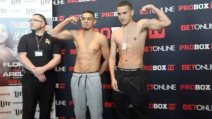 Gabriel Flores Jnr and Jose Arellano make weight for ProBox TV main event