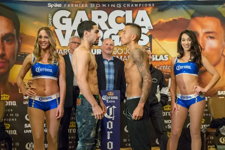 Garcia Vargas Weigh In November Weigh In Ryan Hafey Premier Boxing Champions