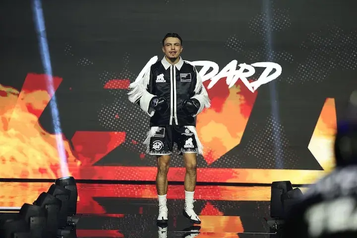 George Liddard walks to the ring for his main event bout against Tyler Denny. (March 21, 2026)