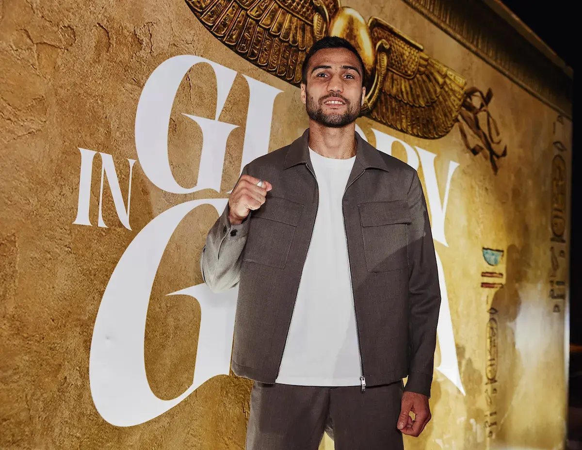 Shakhram Giyasov arrives in Giza