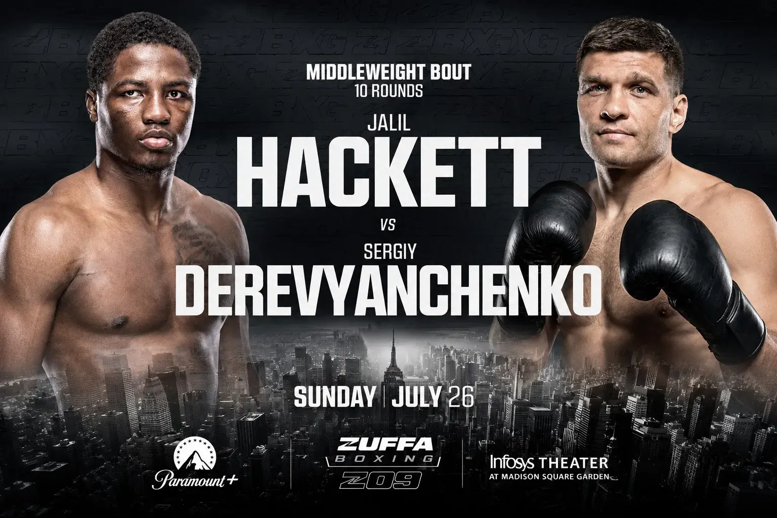 Jalil Hackett faces veteran Sergiy Derevyanchenko in New York