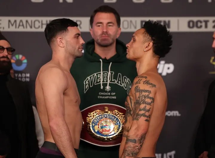 Jack Catterall and Regis Prograis make weight ahead of Saturday’s fight