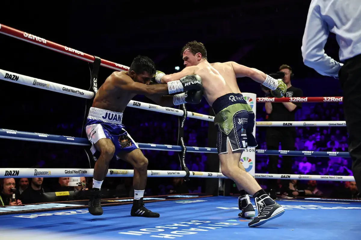 Jack Turner swings at the overmatched Juan Carlos Martinez
