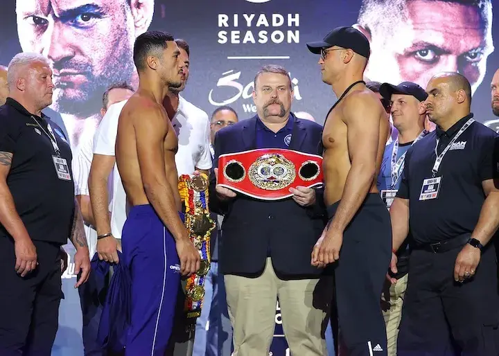 Jai Opetaia Vs Mairis Briedis Faceoff