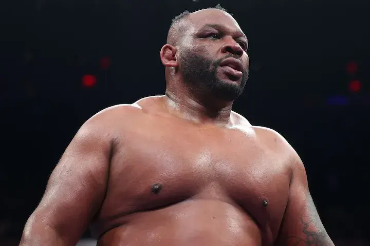 Jarrell Miller during his fight against Kingsley Ibeh. Photo taken on January 31, 2026.
