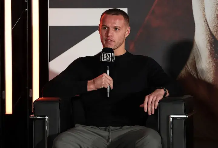 Jimmy Sains at a press conference. (March 18, 2026)