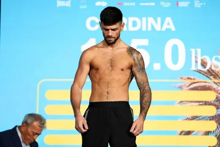 Joe Cordina hits the scales in December 2025