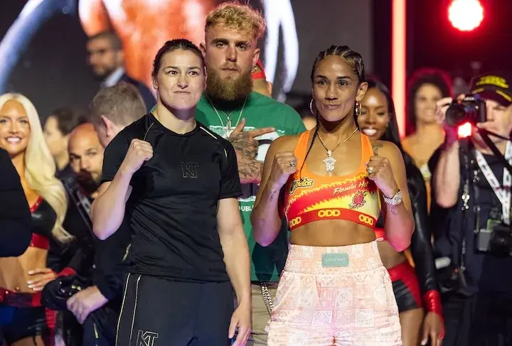 Katie Taylor Amanda Serrano III weighin 07102025