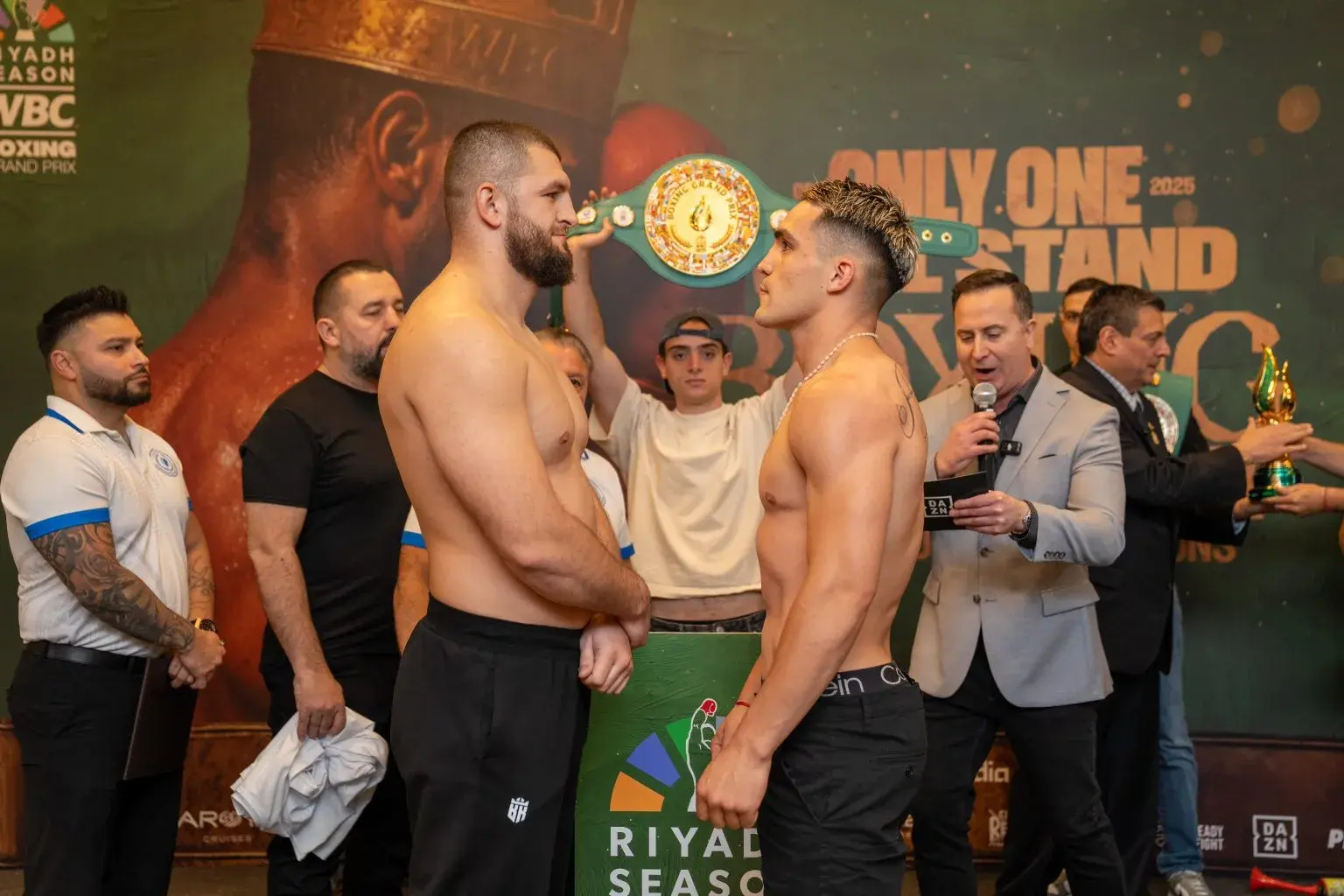 Kevin Ramirez and Ahmed Krnjiv face off with each other ahead of their WBC Grand Prix tournament finale in December 2025.