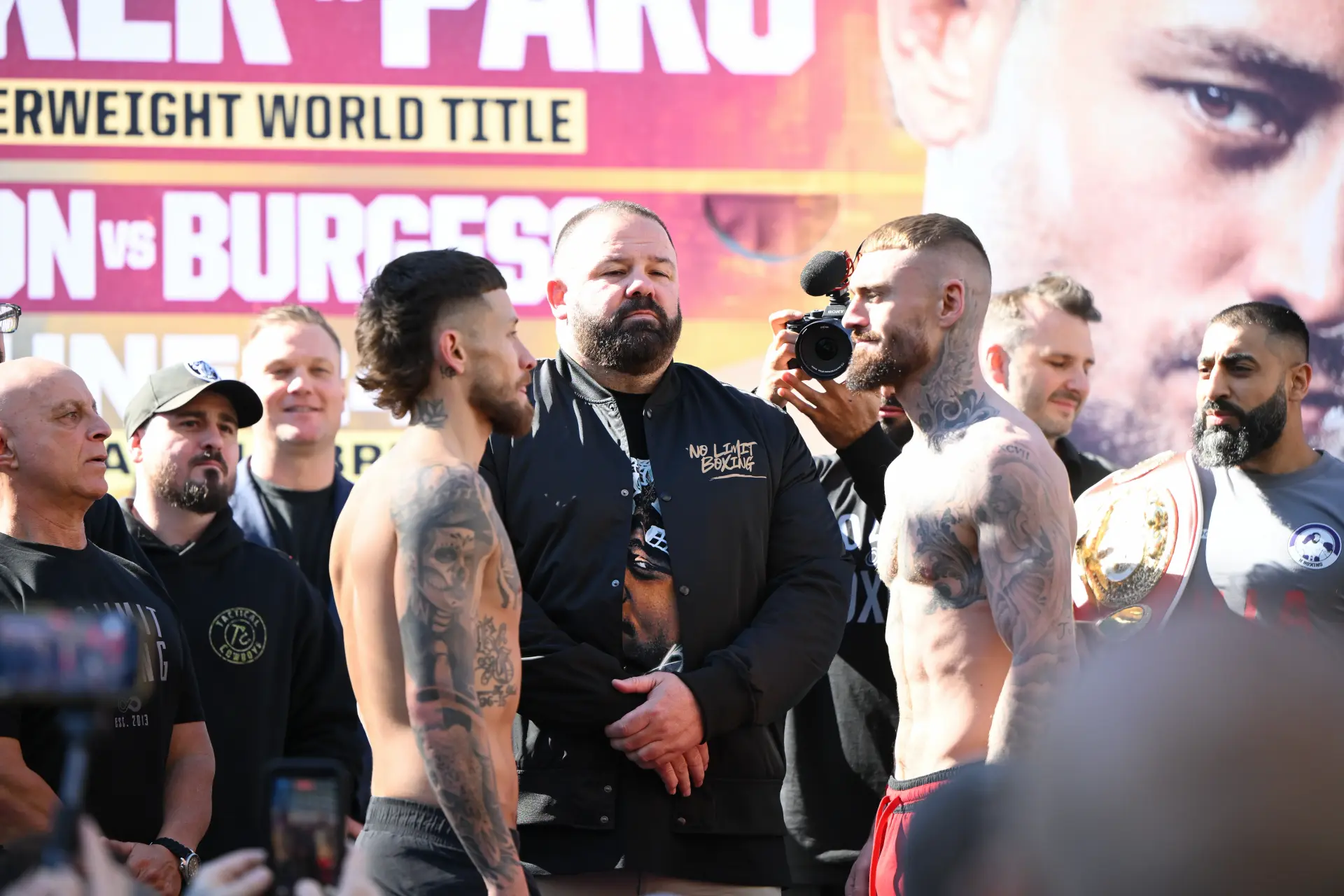 Lewis Crocker and Liam Paro weigh in the day before their June 24 showdown