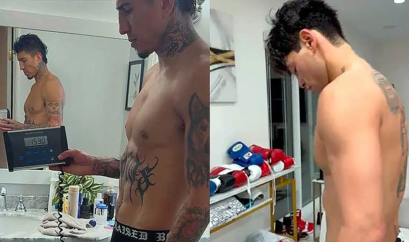 WBC 147lbs titlist Mario Barrios and challenger RyanGarcia submit 14-day weights ahead of February 21 title fight at T-Mobile Arena in Las Vegas, Nevada.