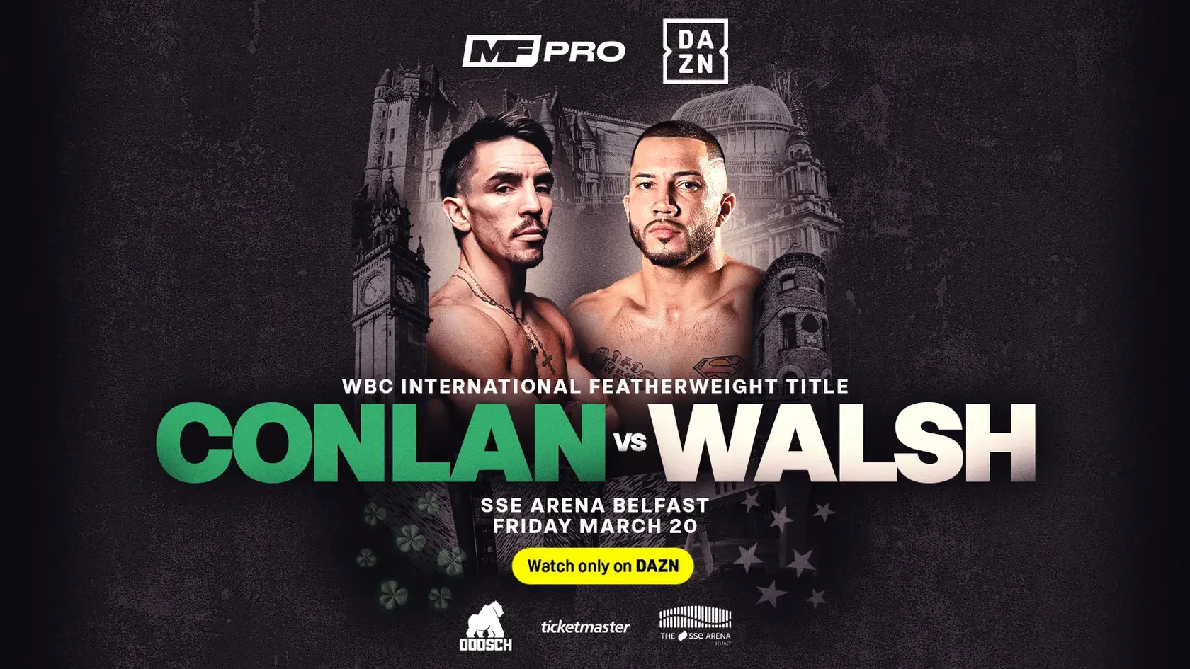 Michael Conlan and Kevin Walsh are set to collide in Belfast