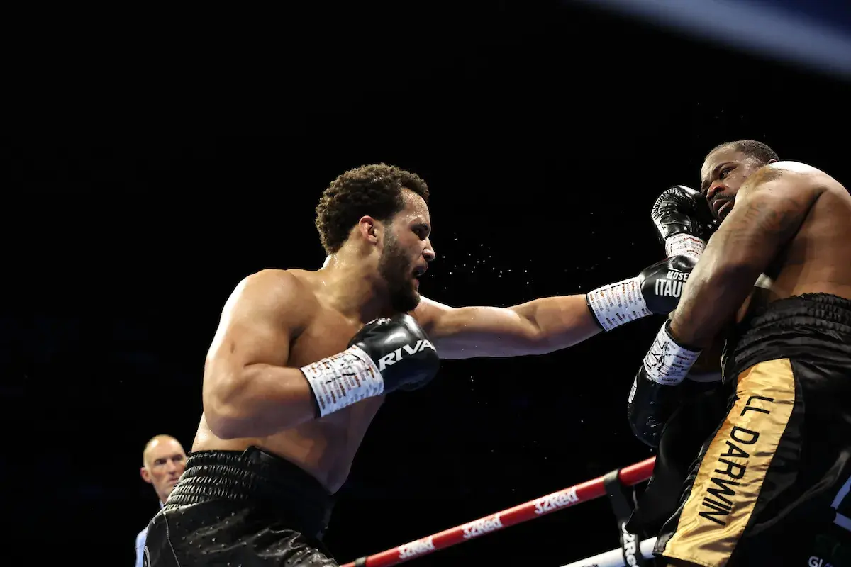 Moses Itauma turns on the style against Jermaine Franklin on March 28, 2026