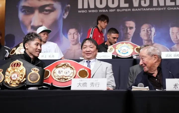 Naoya Inoue Bob Arum Naoki Fukuda