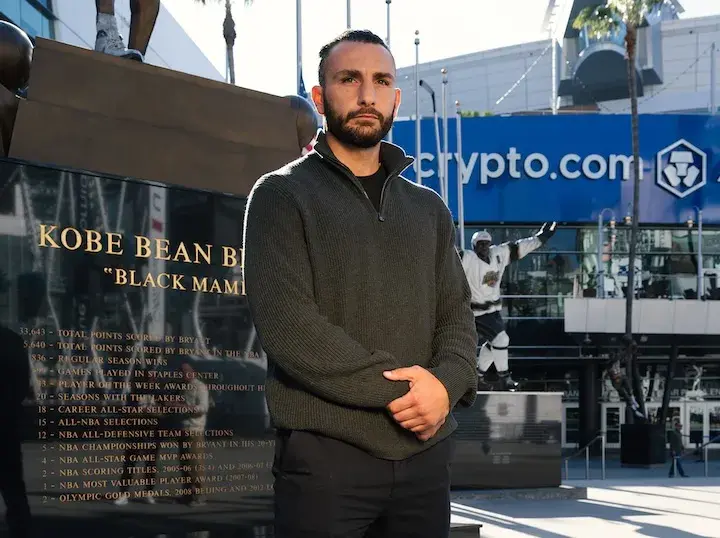 Noel Mikaelian in Los Angeles, in the days leading up to his December 2025 victory over Badou Jack