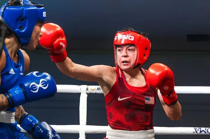 Noelle Haro competing at the WB Cup Brazil 2026. (April 25, 2026)