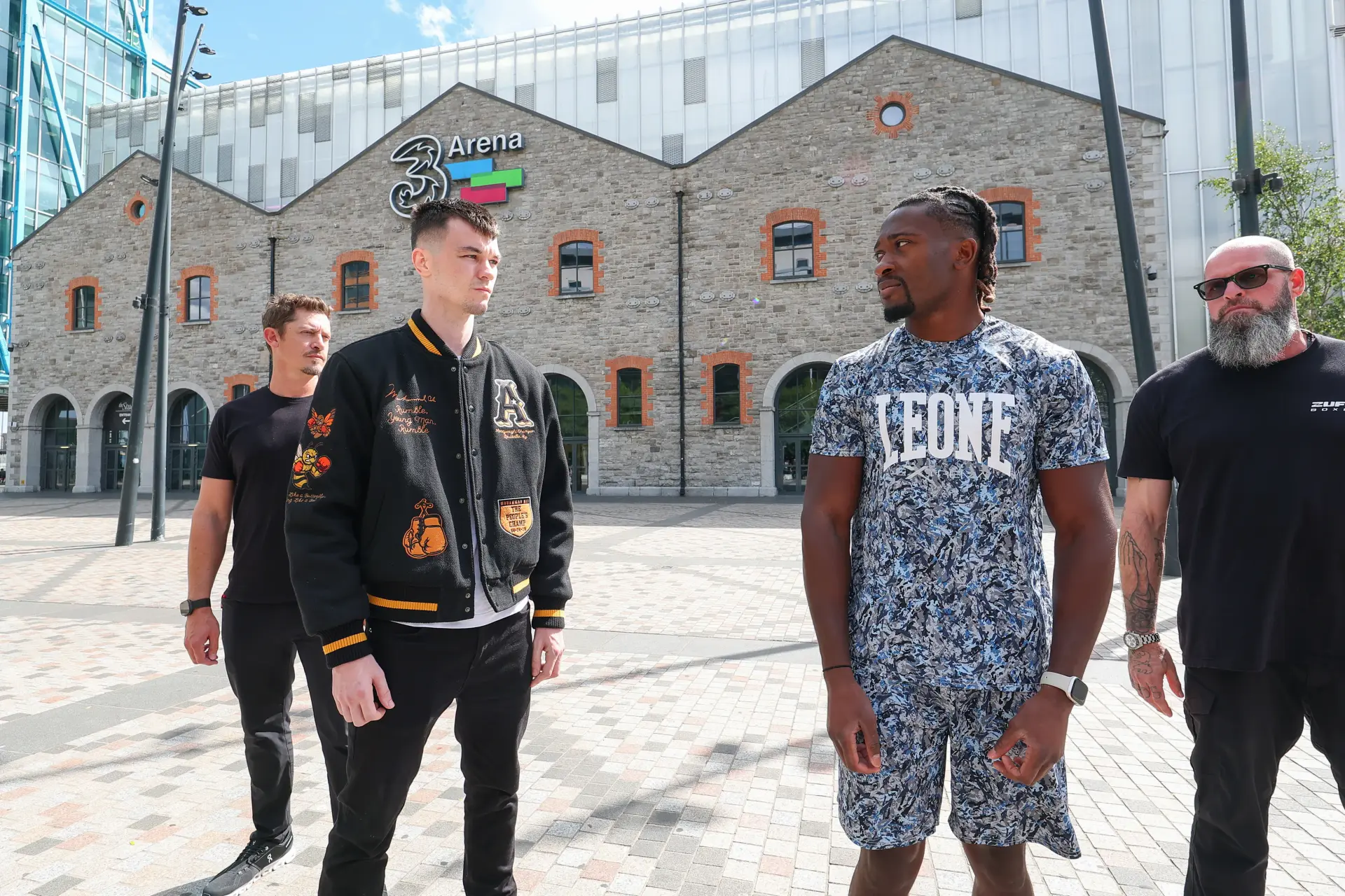 Etinosa Oliha and Aaron McKenna face off