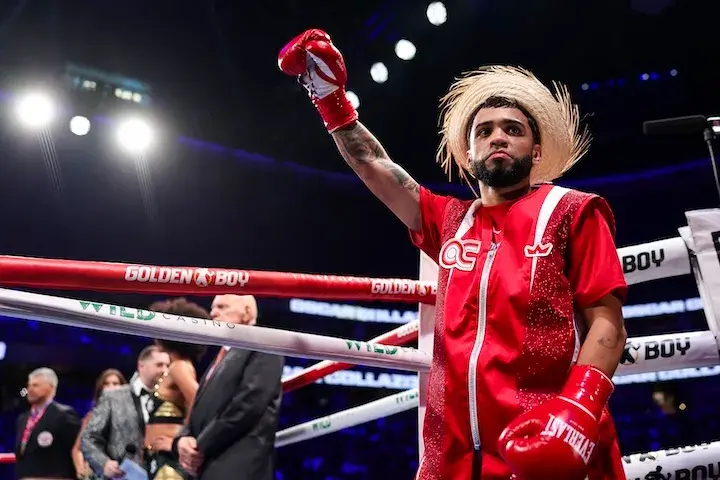 Oscar Collazo enters the arena for his fight against Jesus Haro. (March 14, 2026)