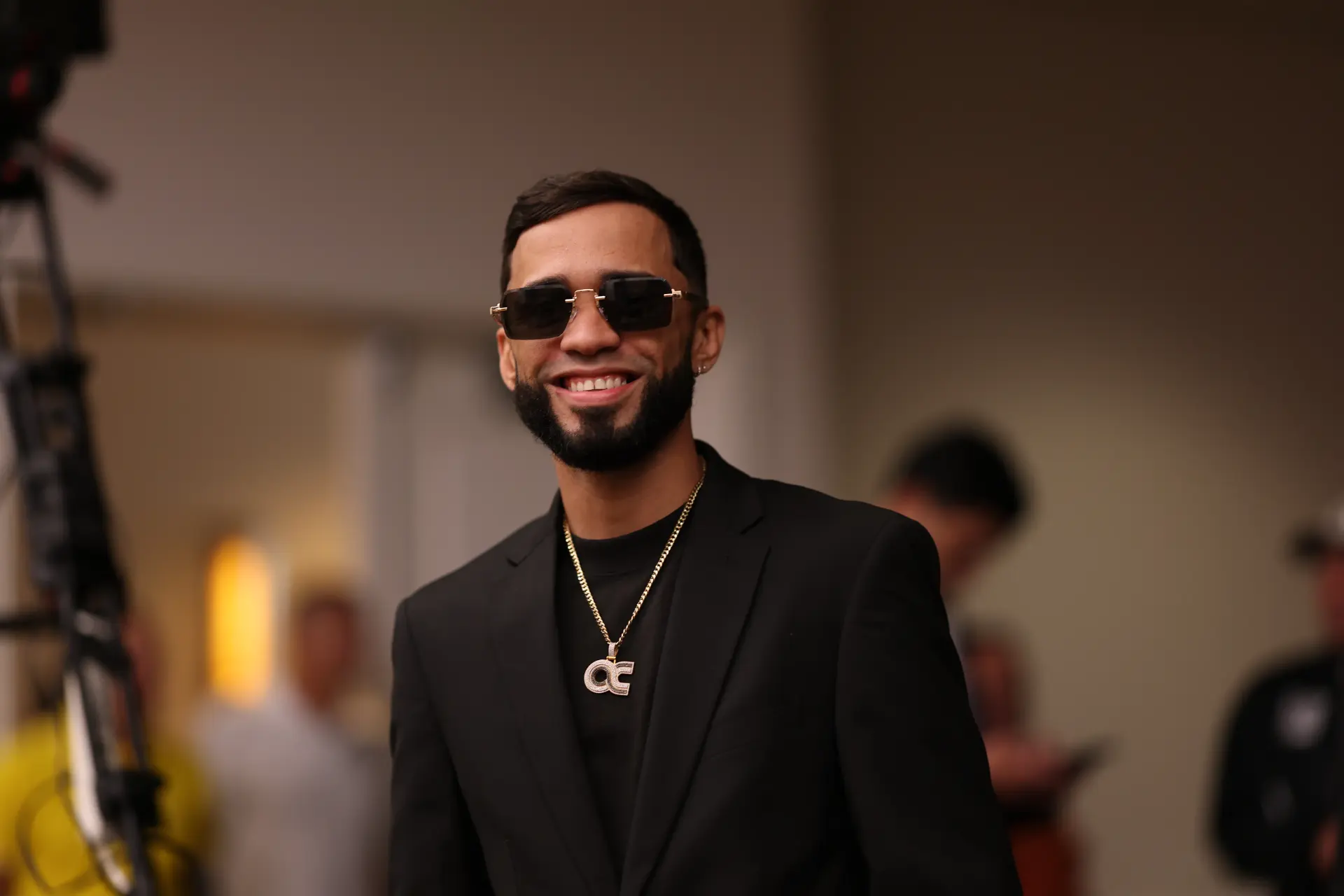 Oscar Collazo at the press conference after the change of opponent