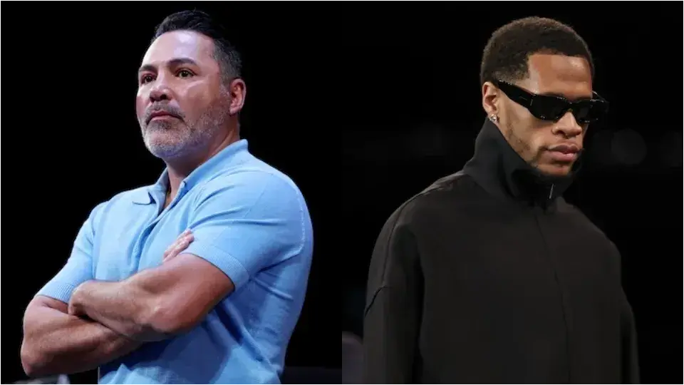 Oscar De La Hoya-Devin Haney two-panel