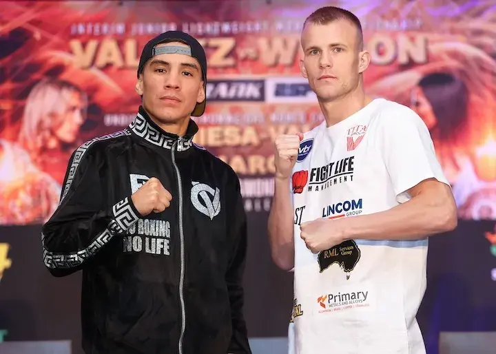 Oscar Valdez Vs Liam Wilson Pose