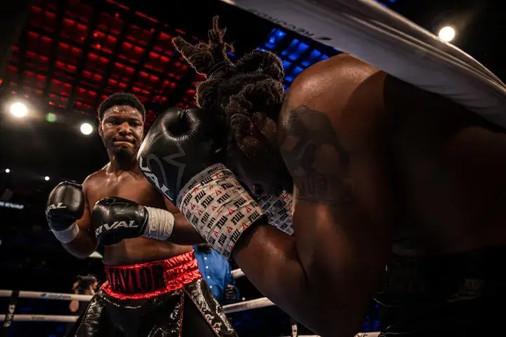 Pryce Taylor during his fight with James Evans. (Febraury 22, 2026)