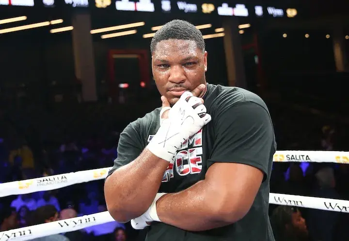 Pryce Taylor poses after stopping Calvin Barnett at the Gateway Center Arena, College Park, Georgia. (May 9, 2026)